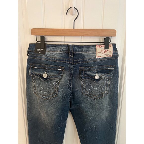 True Religion Jennie Curvy Mid Rise Super Skinny Jeans Macau Wash Size‎ 27 NWT - Picture 6 of 6